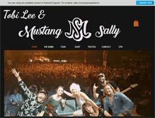 Tablet Screenshot of mustangsallyband.com